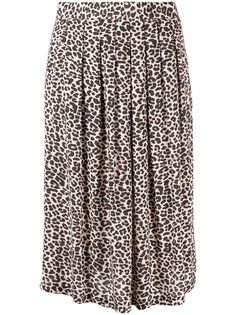 Zadig&Voltaire юбка миди с леопардовым принтом