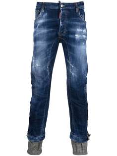 Dsquared2 джинсы с эффектом потертости и молниями