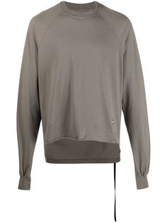 Rick Owens DRKSHDW split-detail long-sleeve T-shirt