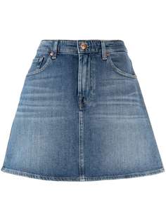 7 For All Mankind джинсовая юбка с завышенной талией