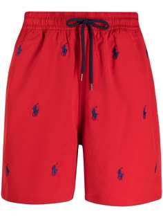 Polo Ralph Lauren плавки-шорты с кулиской и вышитым логотипом