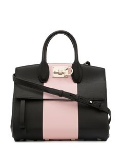 Salvatore Ferragamo двухцветная сумка The Studio