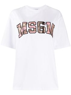 MSGM футболка с логотипом