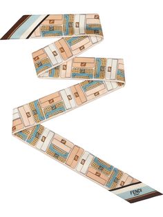 Fendi узкий платок с принтом