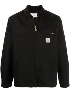 Carhartt WIP куртка-рубашка с нашивкой-логотипом