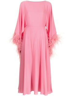 Valentino платье с перьями