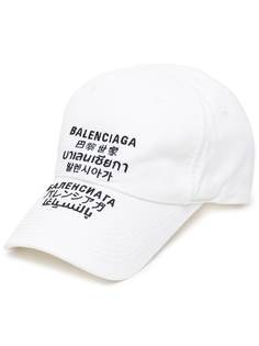 Balenciaga бейсболка с принтом Languages