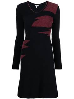 LOEWE трикотажное платье с V-образным вырезом