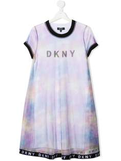 DKNY многослойное платье с тюлем