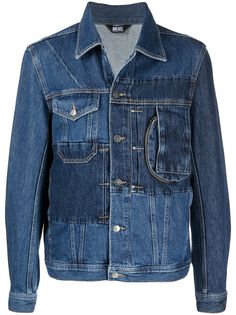 Diesel джинсовая куртка в технике пэчворк