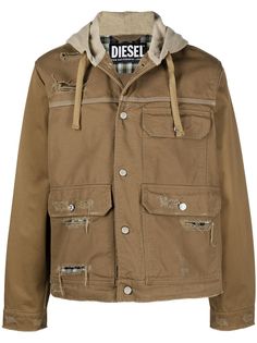 Diesel куртка с эффектом потертости