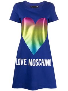 Love Moschino платье-рубашка с принтом