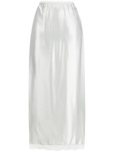 MM6 Maison Margiela юбка макси с кружевной отделкой