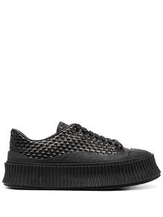 Jil Sander плетеные кеды