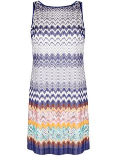 Missoni платье-трапеция с принтом зигзаг