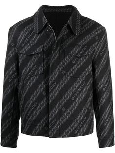 Givenchy куртка с карманами и логотипом