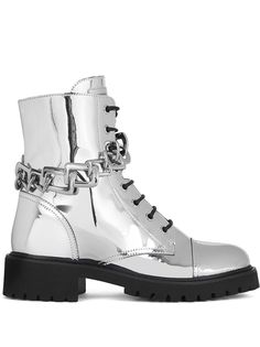 Giuseppe Zanotti ботинки Detroit с эффектом металлик