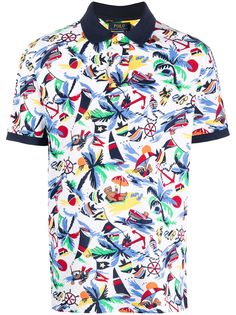Polo Ralph Lauren рубашка поло с принтом
