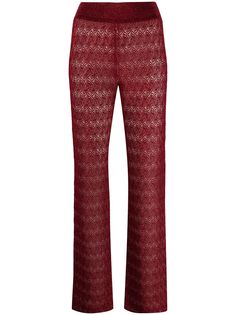 Missoni прямые брюки ажурной вязки