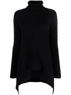 Alexander McQueen драпированный джемпер с высоким воротником