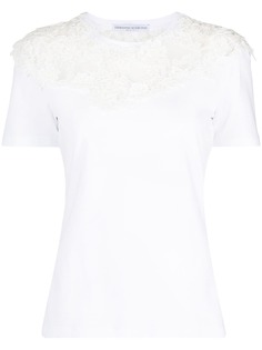 Ermanno Scervino футболка с цветочным кружевом