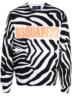 Dsquared2 толстовка с зебровым принтом