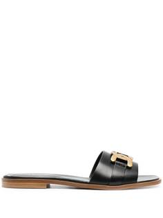 Tods шлепанцы с пряжкой Tod`S
