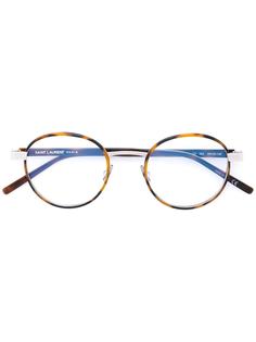 Saint Laurent Eyewear очки с узором черепашьего панциря