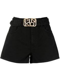 Pinko джинсовые шорты с поясом