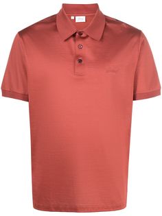 Brioni рубашка поло с вышитым логотипом