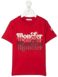 Moncler Enfant футболка с логотипом