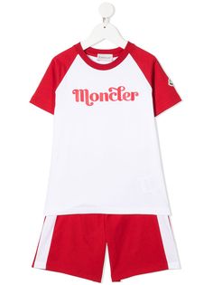 Moncler Enfant футболка с логотипом