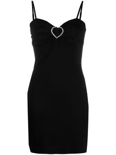 Love Moschino приталенное платье с декором из кристаллов