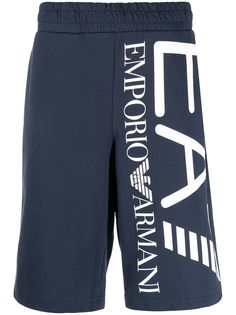 Ea7 Emporio Armani спортивные шорты с логотипом