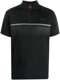 Hackett x Aston Martin Racing полосатая рубашка поло с логотипом