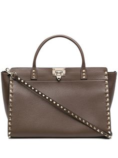 Valentino Garavani сумка-тоут Rockstud из зернистой кожи