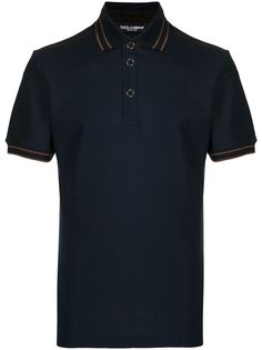 Dolce & Gabbana рубашка поло с контрастными полосками