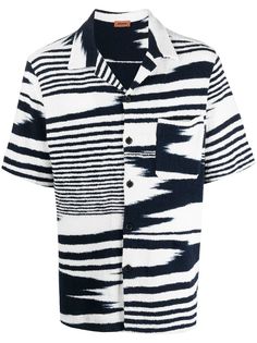 Missoni рубашка в полоску с короткими рукавами