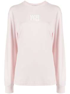 Alexander Wang топ с длинными рукавами и логотипом