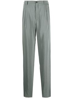 Giorgio Armani silk blend straight-fit trousers