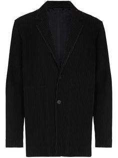 Homme Plissé Issey Miyake плиссированный однобортный пиджак