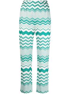 Missoni брюки с узором зигзаг