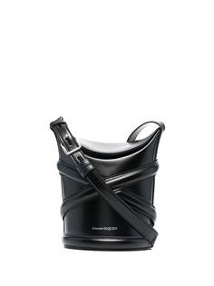 Alexander McQueen сумка-ведро с тисненым логотипом