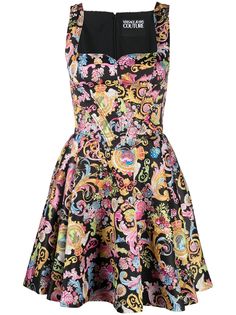 Versace Jeans Couture платье Duchesse с принтом Versailles