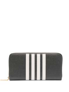 Thom Browne кошелек на молнии с полосками 4-Bar