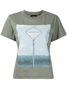 Emporio Armani футболка с фотопринтом