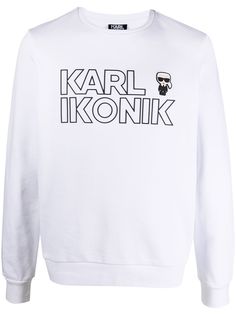 Karl Lagerfeld толстовка Ikonik с логотипом