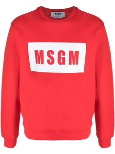 MSGM толстовка с круглым вырезом и логотипом