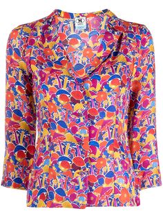 M Missoni рубашка с рукавами три четверти с принтом