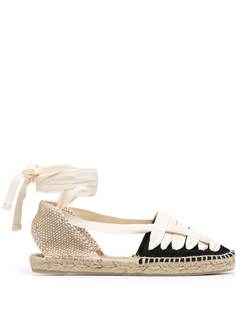 Castañer эспадрильи Jean из канваса на шнуровке